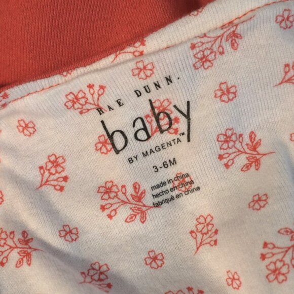 Rae Dunn Baby Rose Overall Dress with “Happy Fall Y’all” Girl’s 3-6 Months - Picture 4 of 5